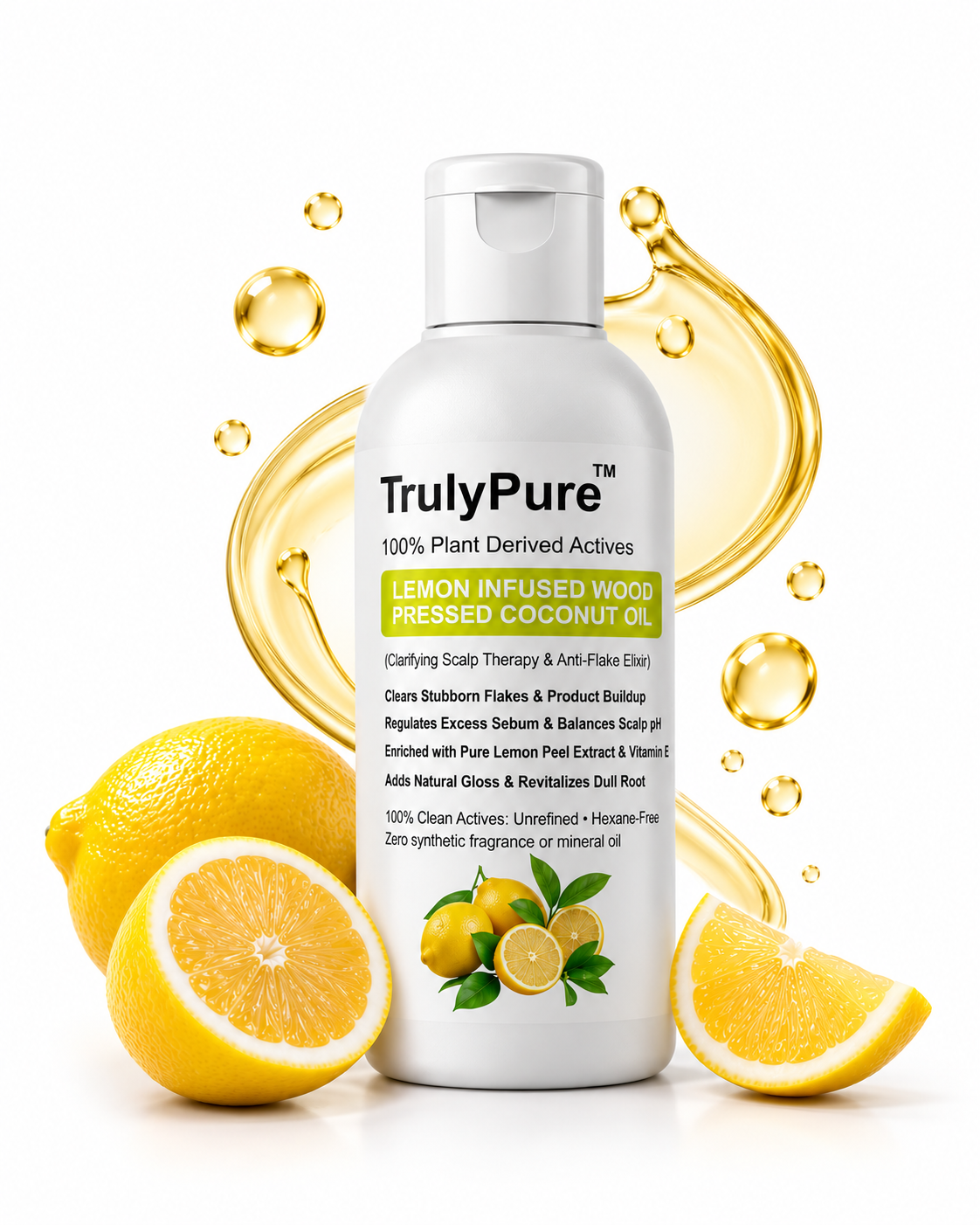 Lemon Infused Wood Pressed Coconut Oil