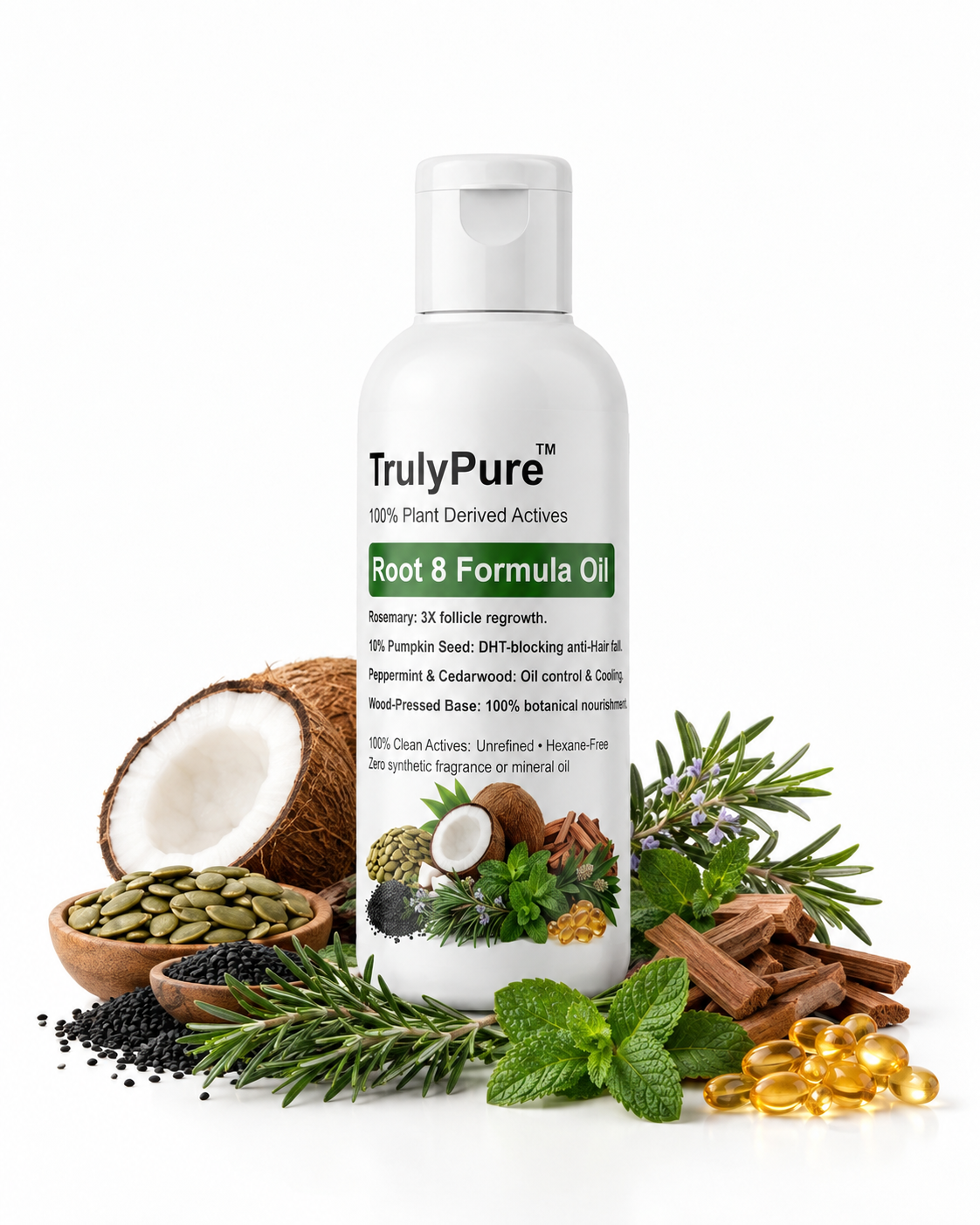 Root 8 Formula oil  | Anti-Dandruff & Hair Fall Control Oil, Supports Strong hair Growth
