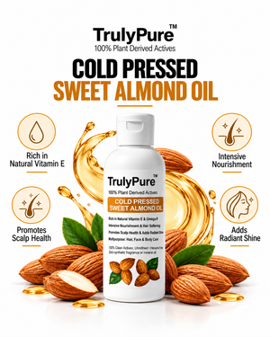 Dark Circles Fading, Deep Skin Glow & Hair Softening –Cold Pressed Sweet Almond Oil (100 ml)