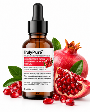 Fine Lines, Dullness & Collagen Boosting Facial Oil – TrulyPure™ Cold Pressed Virgin Pomegranate Seed Oil (30 ml)